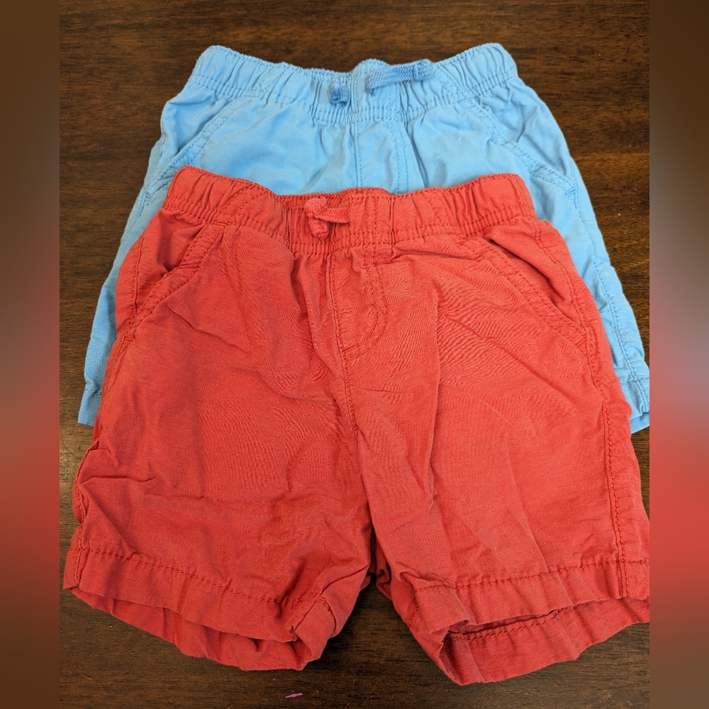 Two Pairs Boys Summer Shorts, Size 2T
